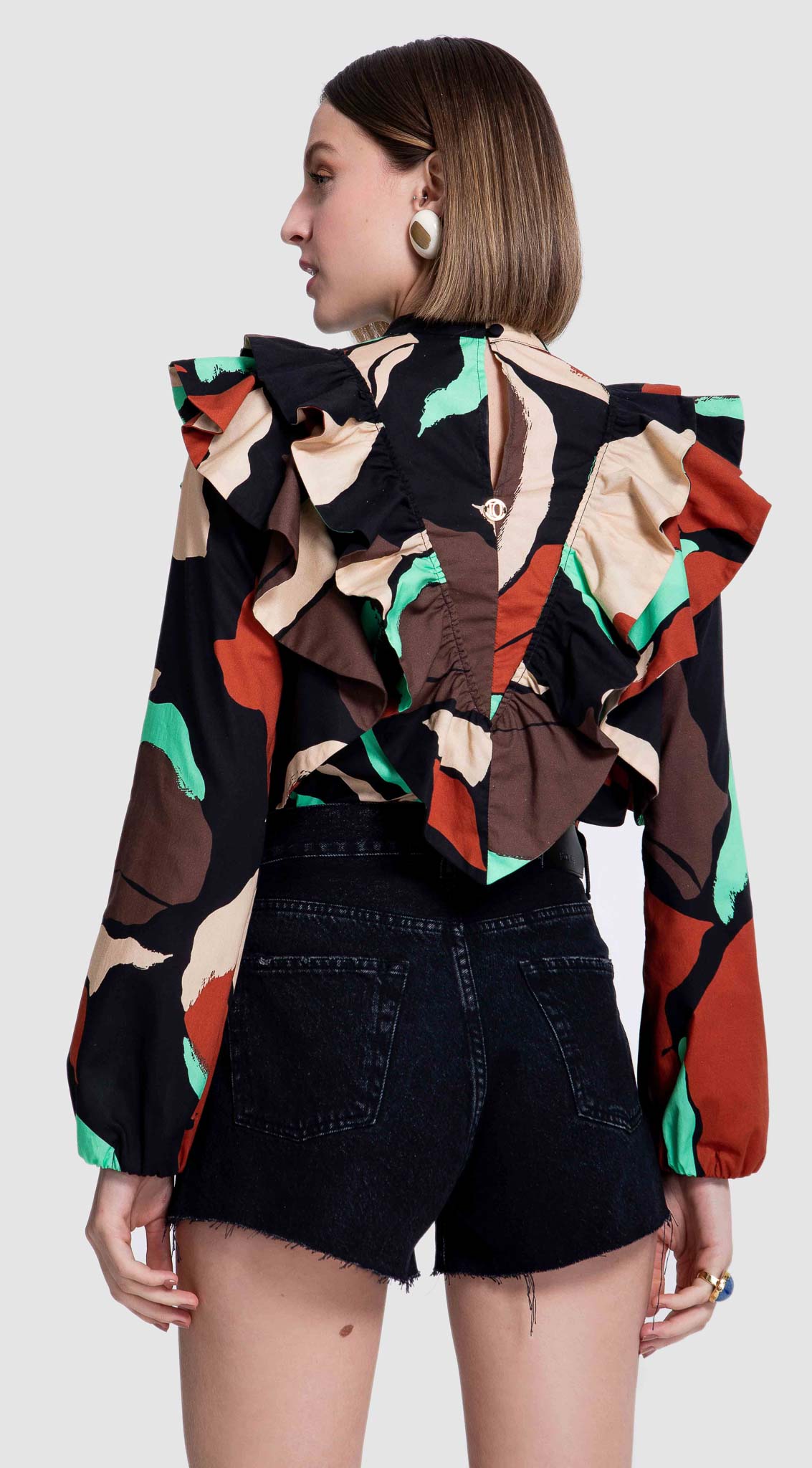 shorts boyfriend preto